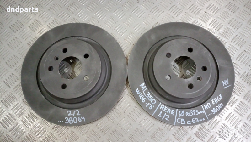 Задни дискове Mercedes ML350 W166 2013г.	, снимка 1