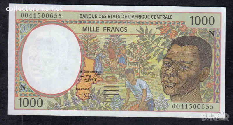 1000 франка 2000, Екваториална Гвинея, снимка 1