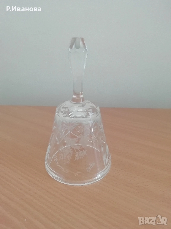 Красива кристална коледна камбанка , снимка 1