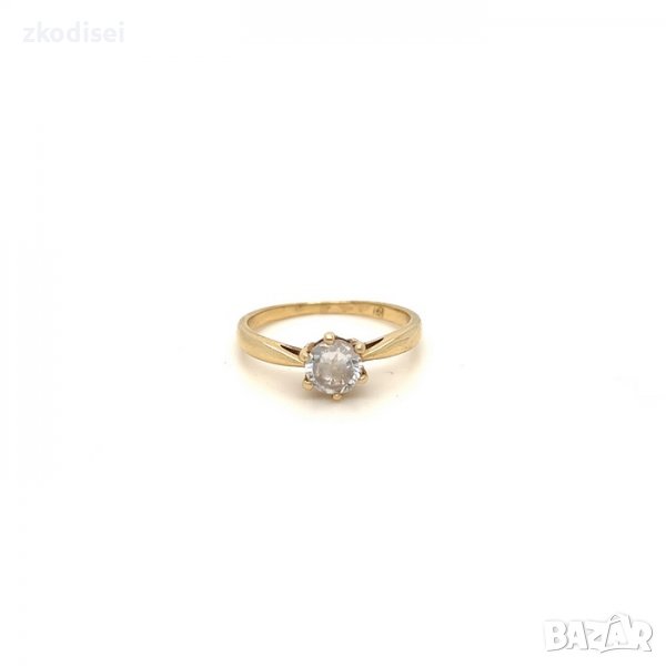 Златен пръстен 2,34гр. размер:54 14кр. проба:585 модел:4021-4, снимка 1