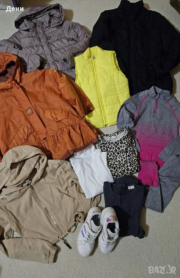 Детски лот 116/122см. за 35лв.: три якета, маратонки Adidas 31н., снимка 1