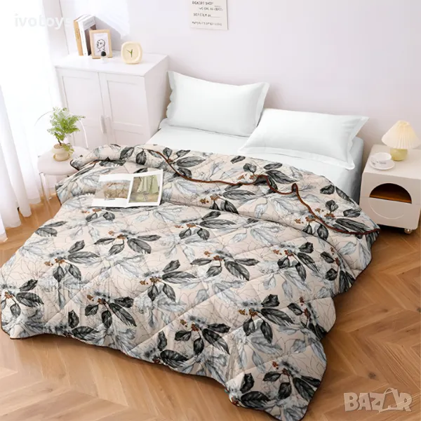 Олекотена завивка Мирабел Оливър, Зимна, 150/210 см, Капитонирана - Код WS16990, снимка 1