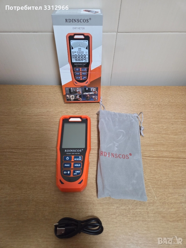RDINSCOS EMF метър (електромагнитен полеви метър), модел RD637. , снимка 1
