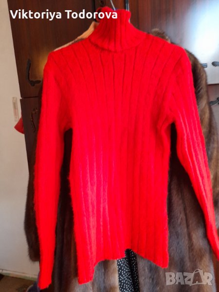 Дамски пуловер-ръчно плетиво , снимка 1