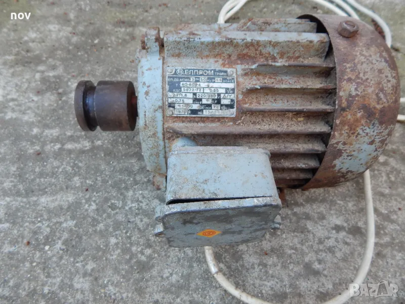 ел. двигател , ел мотор 1450 обм/мин трифазен, снимка 1