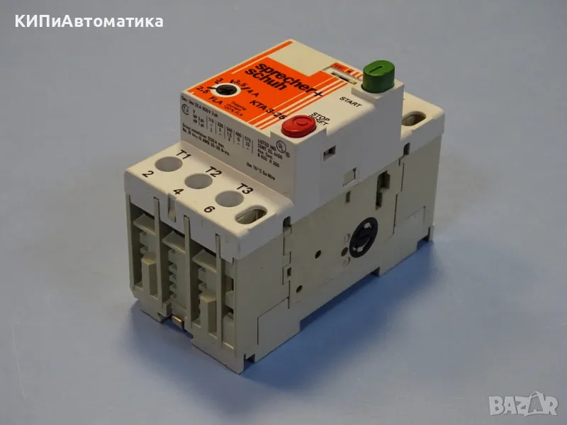 Моторна защита Sprecher+Schuh KTA 3-25 1.6/2.5A overload relay motor control, снимка 1