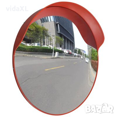 vidaXL Изпъкнало пътно огледало, PC пластмаса, оранжево, 60 см, улично(SKU:141681, снимка 1