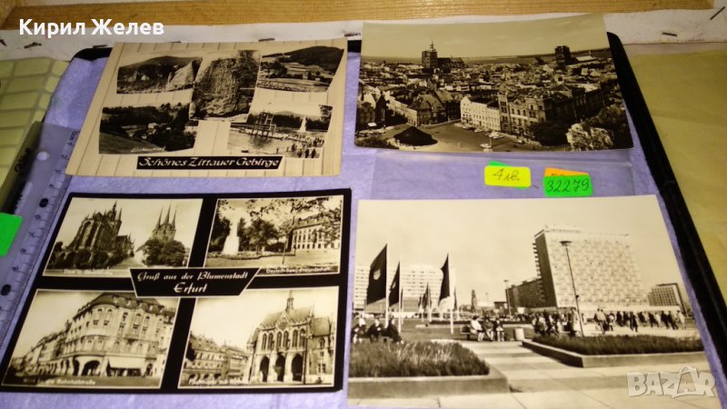ЛОТ ЧЕТИРИ СТАРИ ПОЩЕНСКИ КАРТИЧКИ ГДР ГРАДОВЕ ЗАБЕЛЕЖИТЕЛНОСТИ РЕДКИ за КОЛЕКЦИЯ 32279, снимка 1
