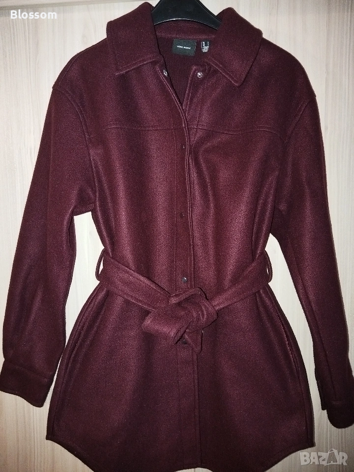 Палто Vero Moda, цвят бордо, снимка 1