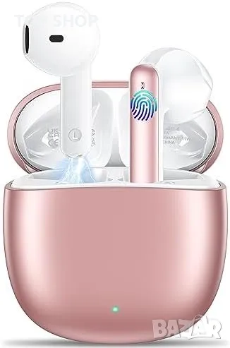 Нови Безжични Bluetooth 5.3 слушалки водоустойчиви за iOS Android, снимка 1