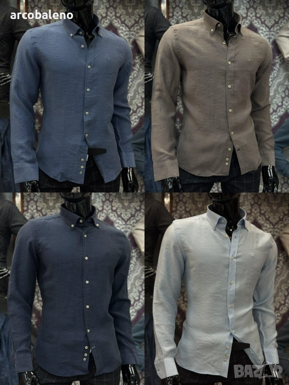 Ежедневна мъжка риза с дълги ръкави, 4цвята , снимка 1