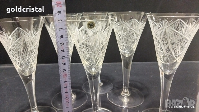 кристални  чаши , снимка 3 - Антикварни и старинни предмети - 47173896