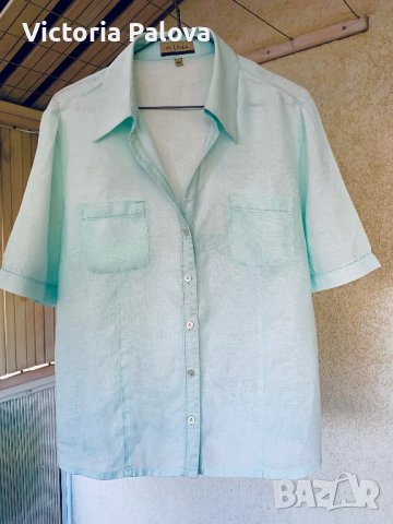 Ленена риза с удължен ръкав IN LINEA, снимка 4 - Ризи - 42278399