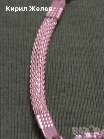 Фешън модел дамска гривна с ❤️ и кристали Сваровски 37421, снимка 4 - Гривни - 40426110