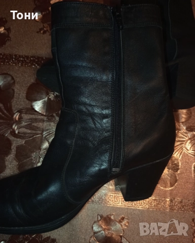 Нови Дамски Боти Изцяло от Естествена Кожа и Велур 38 , снимка 13 - Дамски боти - 52980436