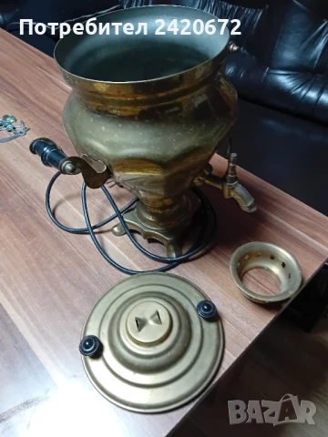 старинен месингов   самовар, снимка 1