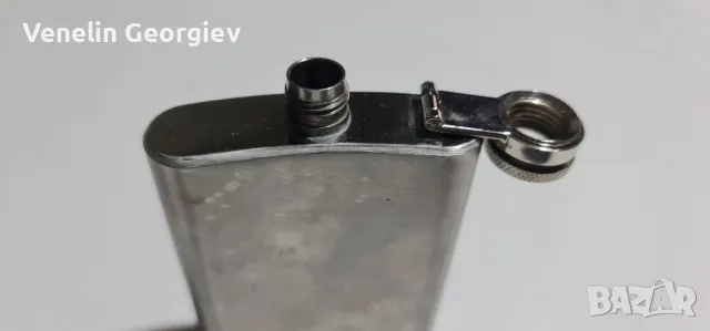 Малка джобна стоманена бутилка, за алкохол ,,Ballantine's" 4 oz/120мг., снимка 8 - Чаши - 47973906
