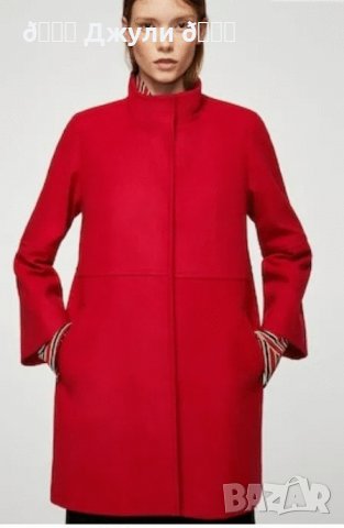 Модно зимно палто от вълна и кашмир, снимка 2 - Палта, манта - 31050492