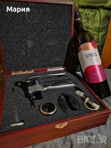 Луксозен комплект за вино , снимка 3 - Прибори за хранене, готвене и сервиране - 52860281