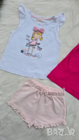 Тениски и къси панталони за момиче 2-3 години, снимка 2 - Детски комплекти - 50228764