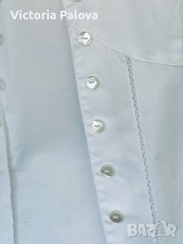 Идеална бяла риза/блуза MARY LINE Италия, снимка 3 - Ризи - 40383882