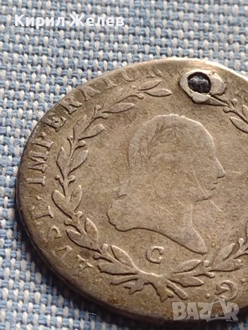 Сребърна монета 20 кройцера 1809г. Франц втори Прага Австрия 14925, снимка 3 - Нумизматика и бонистика - 42900168
