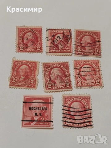 Винтидж ПОЩЕНСКИ марки САЩ , снимка 9 - Филателия - 53087385