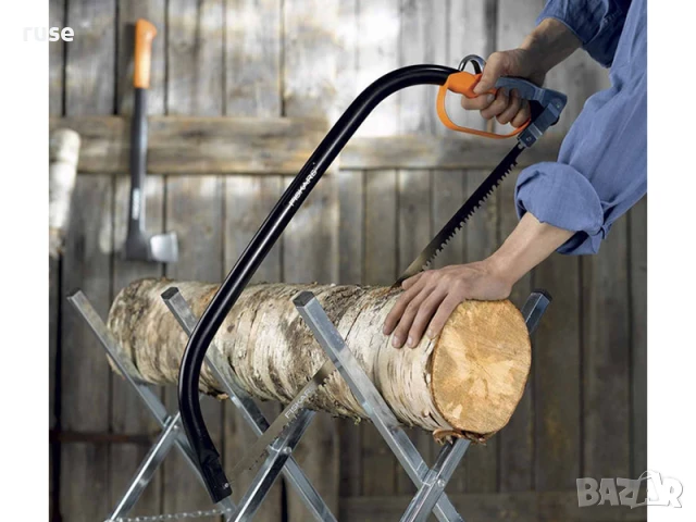 НОВ! Лъков трион 60 см Fiskars двупосочно рязане, снимка 2 - Градински инструменти - 50755703