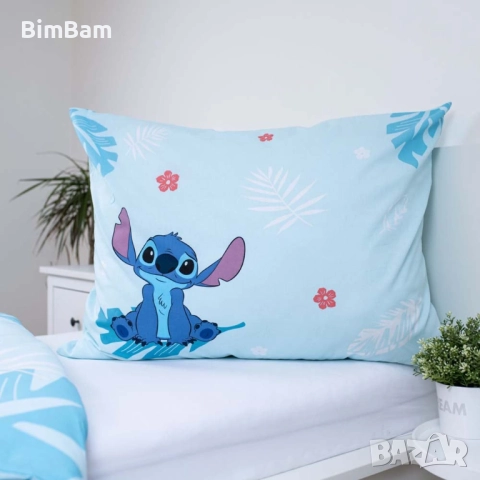 Оригинален детски спален комплект двулицев  LILO and STIТCH / Стич - 100% памук , снимка 4 - Спално бельо и завивки - 52092547