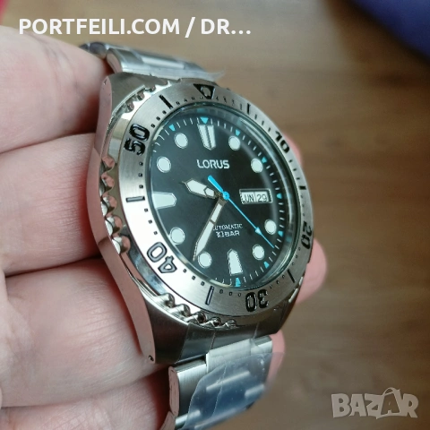 Lorus, автоматичен механизъм Seiko Caliber Y676, 41 часов резерв, diashock, magic lever, 10 ATM, снимка 6 - Мъжки - 54298391