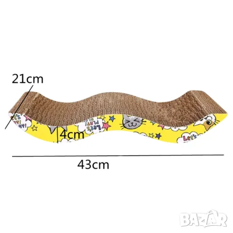 Картонено драскало за котка. Играчки за котки. Котешки играчки. Драскало от картон за котенце.

, снимка 2 - За котки - 50021663