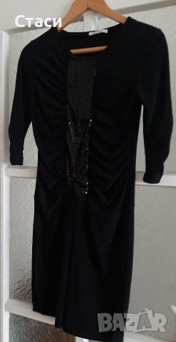Разкошна, черна рокля по тялото, снимка 4 - Рокли - 37895302