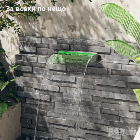 Преливник за водопад с RGB LED, неръждаема стомана, 45 см Код P325, снимка 7 - Градински мебели, декорация  - 49789174