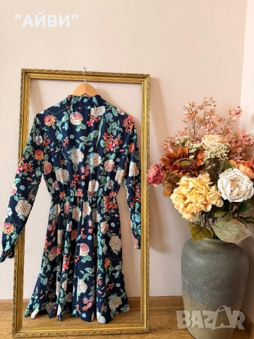 Дамска маркова цветна рокля, снимка 2 - Рокли - 53404449