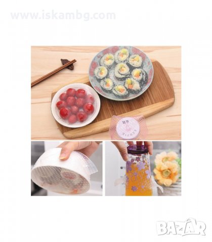 УНИВЕРСАЛНИ СИЛИКОНОВИ КАПАЦИ STRETCH AND FRESH 3 БР. - код 1647, снимка 12 - Други стоки за дома - 33991315