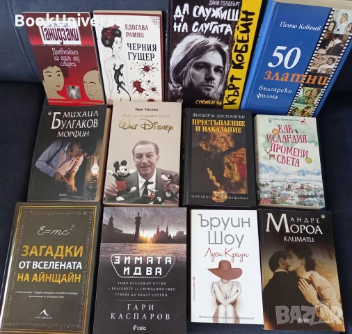 Уолт Дисни, Морфин, Кобейн, 50 златни.., Как Исландия промени света, Каспаров, Климати...