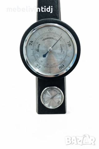 Метеорологична станция, включваща термометър, барометър и хигрометър, снимка 4 - Антикварни и старинни предмети - 54031631