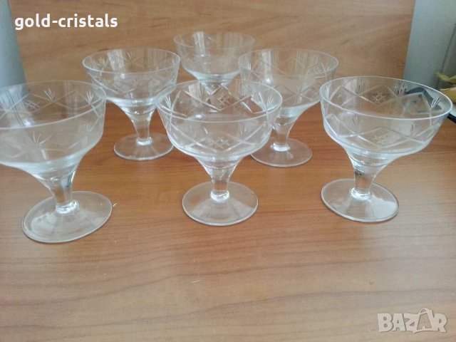 Кристални чаши , снимка 1 - Чаши - 30043402