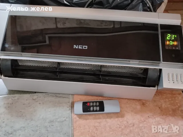 Вент, печка за стена Нео, 2000вата с дистанционно, снимка 2 - Отоплителни печки - 56461821