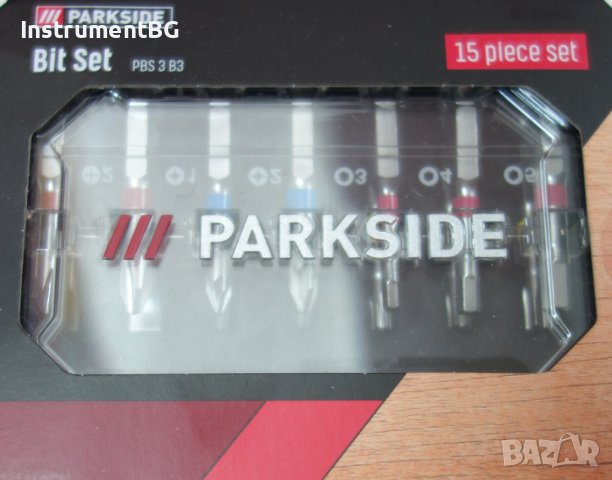 Комплект битове PARKSIDE® 15 части, снимка 4 - Куфари с инструменти - 38223584
