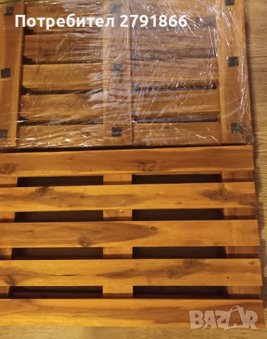 Декоративни мини палети естествено дърво 37x58 см. 10 броя нови, снимка 3 - Декорация за дома - 50596076