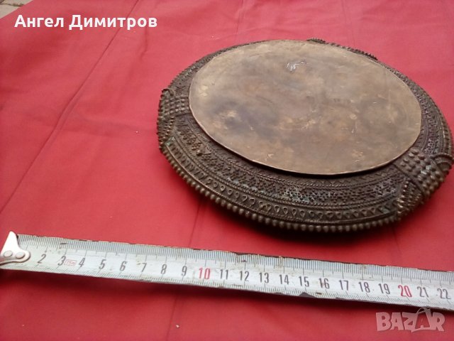 Стар бронзов съд, снимка 7 - Антикварни и старинни предмети - 29086010