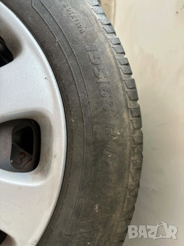 Зимни Гуми с Джанти Железни с Тасове 195 65 15 от Peugeot 307, снимка 3 - Гуми и джанти - 54211736