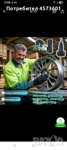 Комплект за премахване на ръжда от колесни главини, снимка 2 - Аксесоари и консумативи - 54090372