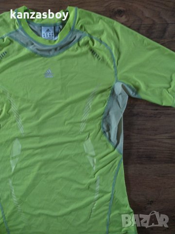  Adidas Men Techfit Preparation Funktionsshirt Slime - страхотна мъжка тениска, снимка 6 - Тениски - 34198884