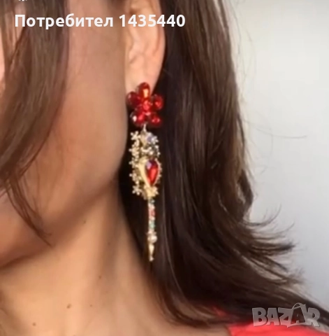 Обеци на дизайнерката Анелия Милчева, снимка 6 - Обеци - 52365323