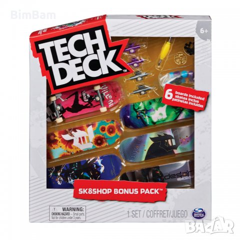 Комплект мини скейтборди с аксесоари Tech Deck / Sk8Shop Bonus Pack 