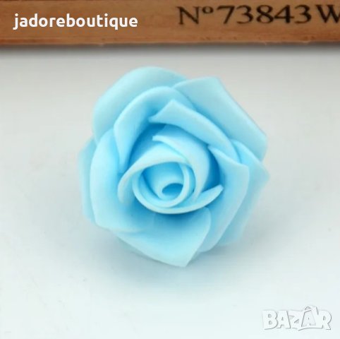 Изкуствени рози за декорация на букети и други - 4 см различни цветове , снимка 5 - Изкуствени цветя - 28122887