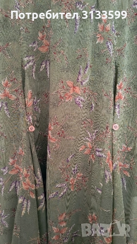 Прекрасна зелена рокля на дизайнерката МИРЕЛА БРАТОВА, снимка 3 - Рокли - 51521292