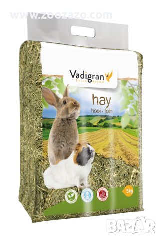 Планинско ливадно сено + фибри за Гризачи 5 кг. - Модел: 5825